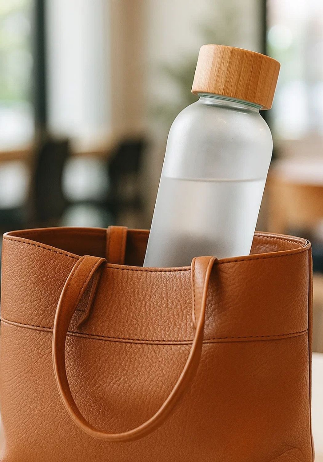 Botella de cristal de 500 ml (blanca/transparente)