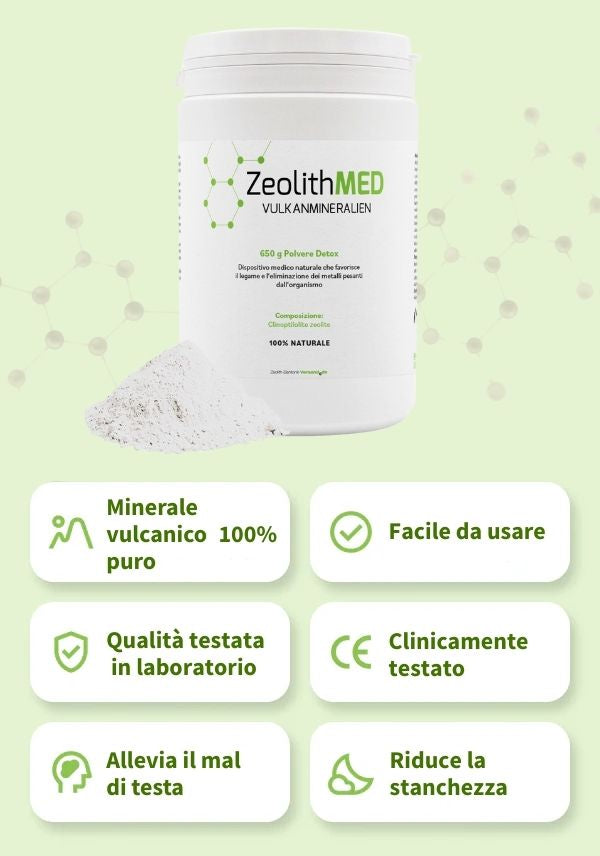 Set iniziale: polvere detox con bottiglia e guida