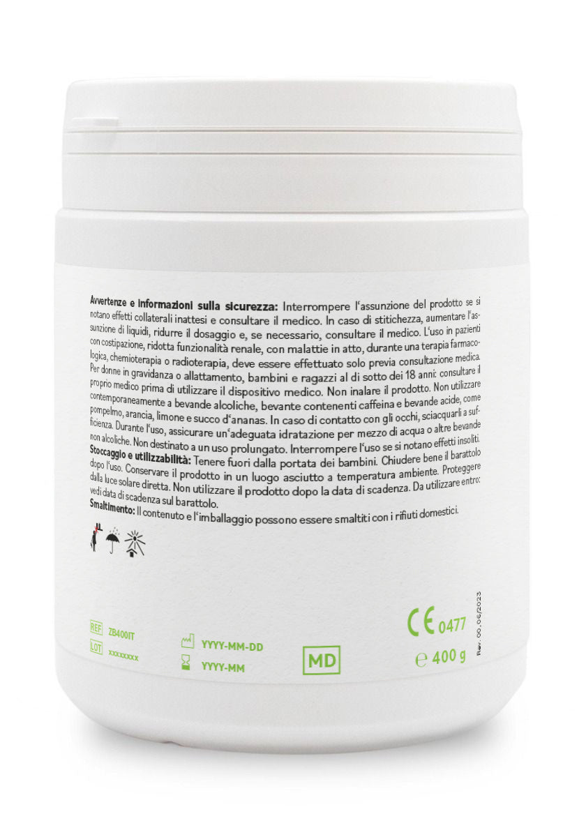 ZeoBentMED polvere detox 400g, dispositivo medico con certificato CE