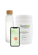 Set iniziale: polvere detox con bottiglia e guida