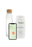 Set iniziale: capsule detox con bottiglia e guida