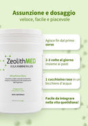 ZeolithMED polvere detox 650g, dispositivo medico con certificato CE