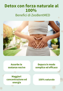 ZeoBentMED polvere detox 400g, dispositivo medico con certificato CE