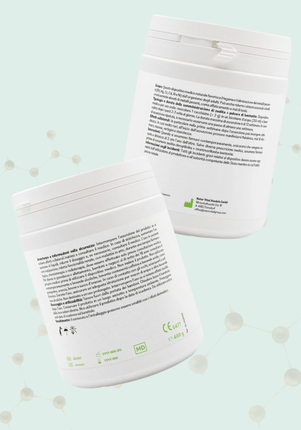 ZeoBentMED detox powder 400g, medical device with CE certificate